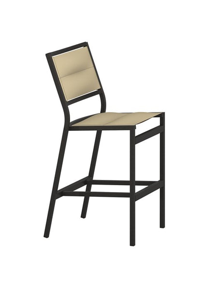 Tropitone Cabana Club Padded Sling Armless Stationary Bar Stool, 28"