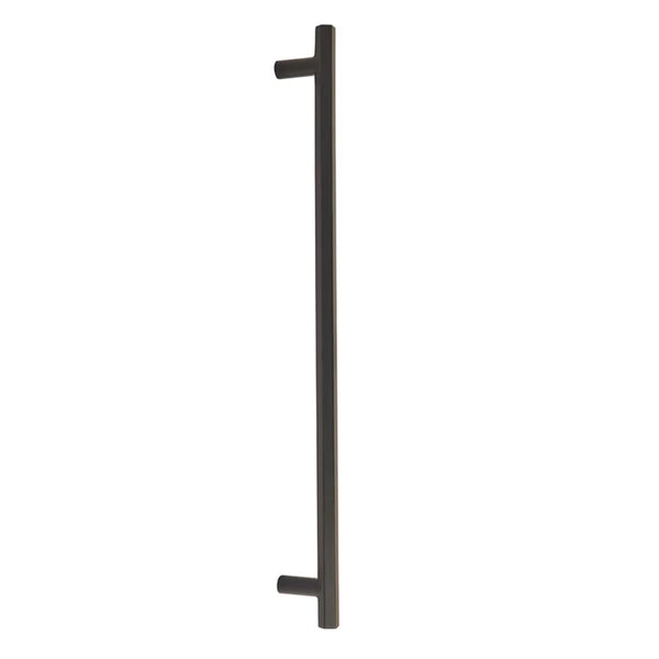 EMTEK MOD HEX APP PULL 12"  US19 - FLAT BLACK