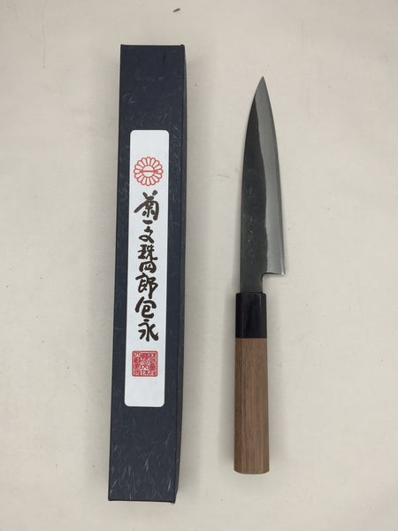 Kikuichi Cutlery Kurouchi Carbon Steel Clad 6" Petty Knife