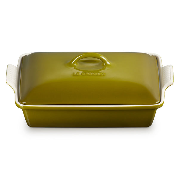 Le Creuset 4 qt. (12" x 9") Heritage Covered Rectangular Casserole - Olive