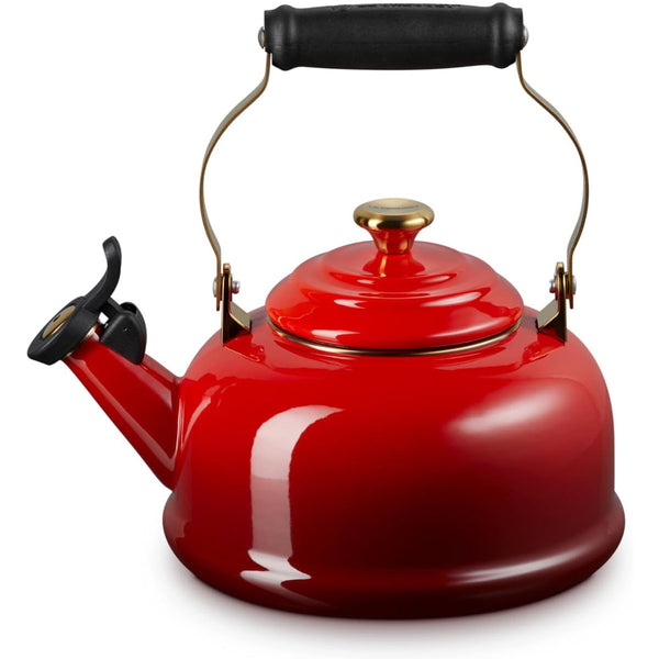 Le Creuset 1.7 qt. Whistling Kettle 1.7 Qt Cerise Signature Gold