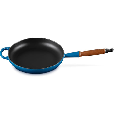 Le Creuset 10.25 in Signature Round Fry Pan 10.25 In Wood Handle Marseille