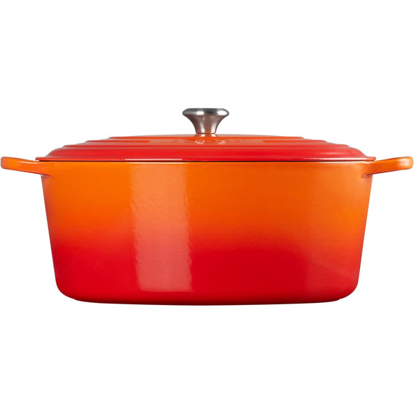 Le Creuset 15.5 qt. Signature Oval Dutch Oven - Flame.
