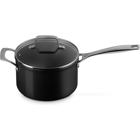 Le Creuset 4 qt. Essential Non-stick Ceramic Saucepan with Glass Lid 4 qt.