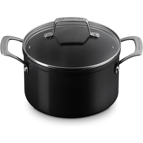 Le Creuset 4 qt. Essential Non-stick Ceramic Stockpot with Glass Lid 4 qt.