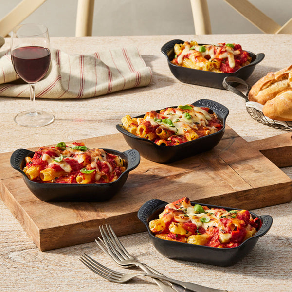 Le Creuset Gourmand Collection 0.3 QT Mini Rectangular Baker, Set of 4