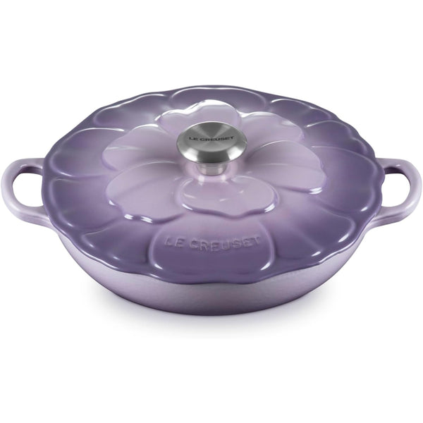 Le Creuset 2.25 qt. Signature Petal Braiser with Light Gold Knob, Provence