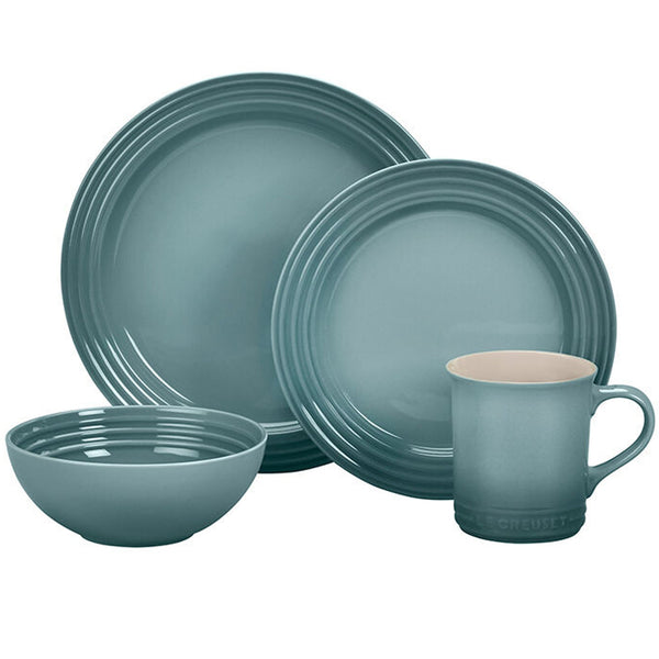 Le Creuset 16 PC Dinnerware Set - Sea Salt