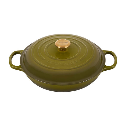 Le Creuset 3.5 qt. Signature Braiser - Olive