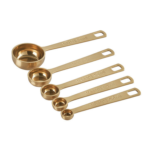 Le Creuset Gold Measuring Spoons - Set of 5.