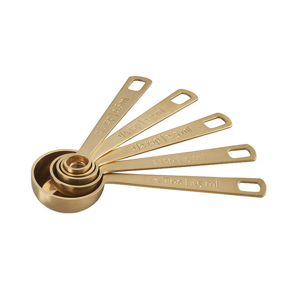 Le Creuset Gold Measuring Spoons - Set of 5