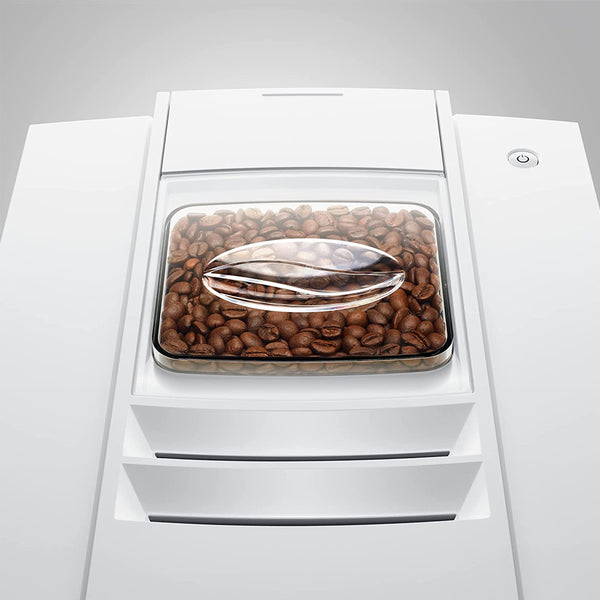 Jura E6 Automatic Coffee Machine, Piano White