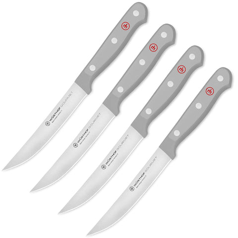 WUSTHOF GOURMET GREY 4PC STEAK KNIFE SET