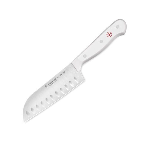 Wusthof Gourmet White 5" Santoku, Hollow Edge