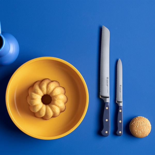 Wusthof Classic  5" Utility Knife, Serrated - Wild Blueberry