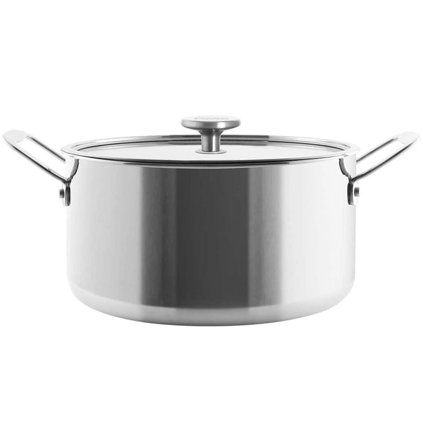 Chantal 7 qt. Stock Pot w/ Pasta-Steamer Insert & Glass Lid