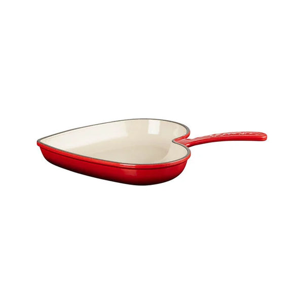 Le Creuset 10.25 " Traditional Heart Skillet  - Cerise
