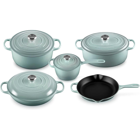 Le Creuset  9-Piece Signature Cookware Set - Sea Salt