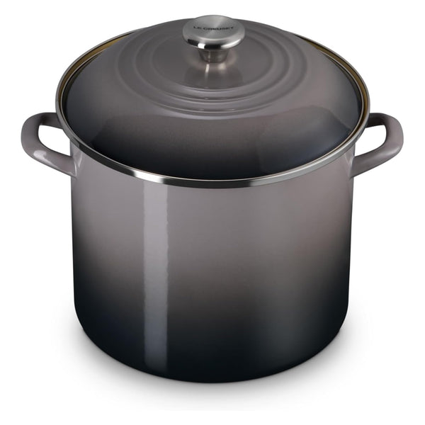 Le Creuset 12 qt. Stockpot with Metal Finishes - Oyster