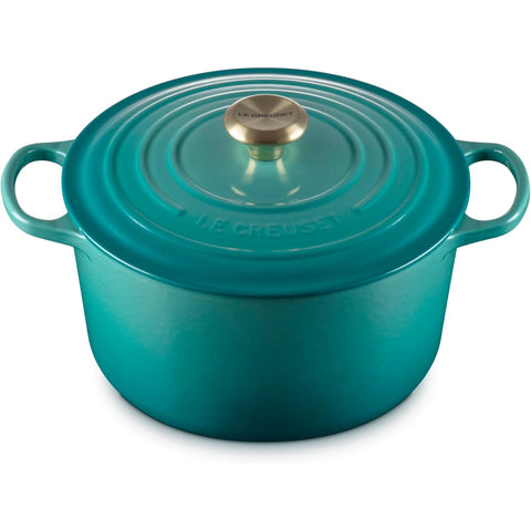 Le Creuset 6.5 qt Signature Deep Round Oven - Riviera