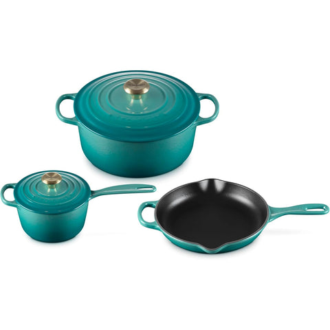 Le Creuset  5 Piece Signature Set - Riviera