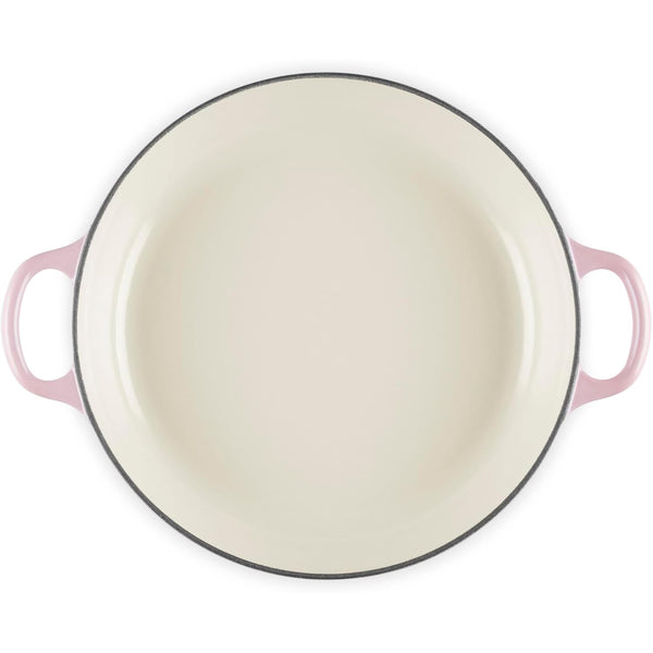 Le Creuset 2.25 qt. Signature Petal Braiser with Light Gold Knob, Chiffon Pink