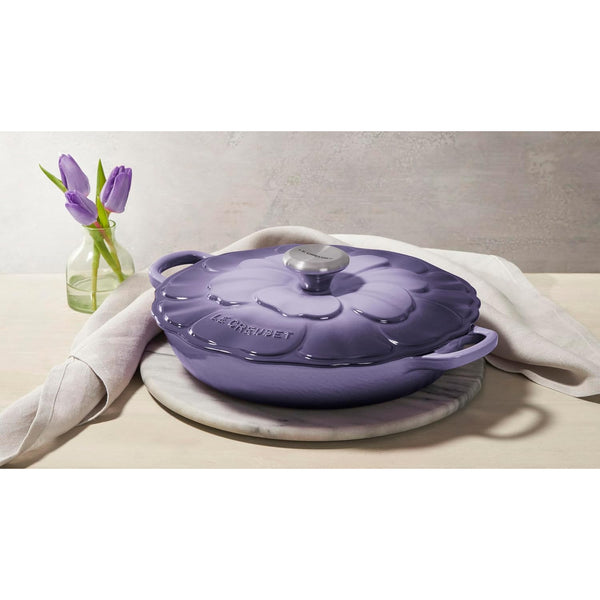Le Creuset 2.25 qt. Signature Petal Braiser with Light Gold Knob, Provence