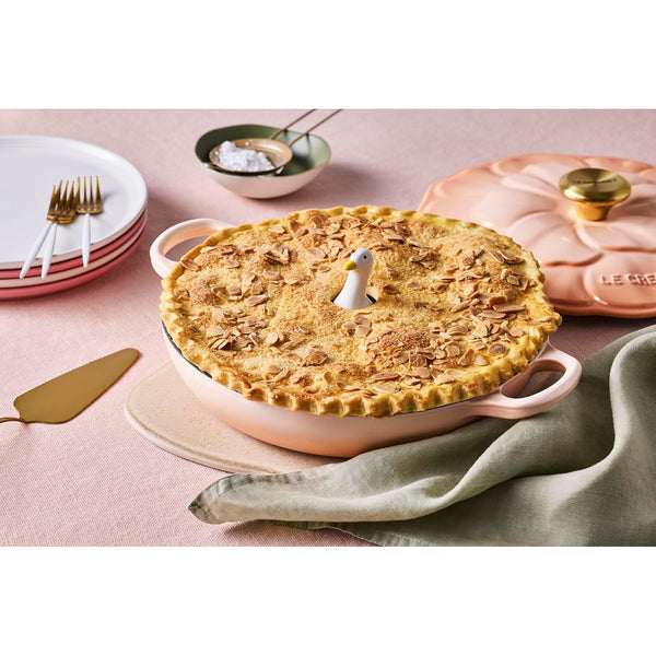 Le Creuset 2.25 qt. Signature Petal Braiser with Light Gold Knob, Peche