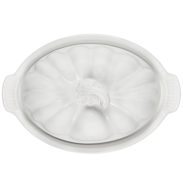 Le Creuset Pumpkin Covered Butter Dish - White
