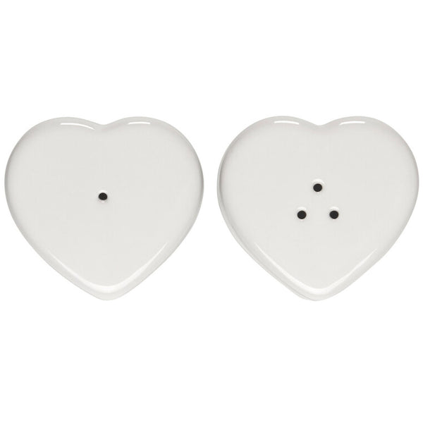 Le Creuset Figural Heart Salt & Pepper Shaker Set of 2 - White