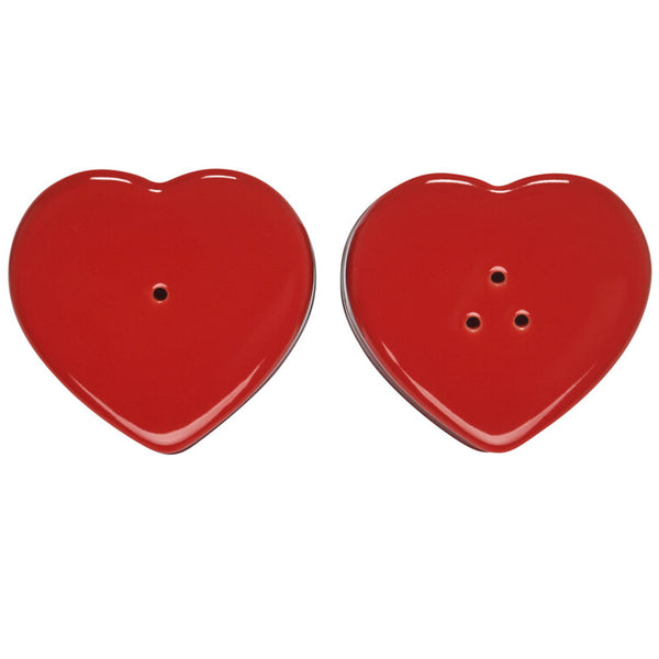Le Creuset Figural Heart Salt & Pepper Shaker Set of 2 - Cerise