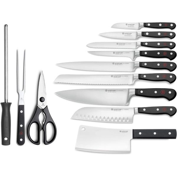 Wusthof Classic  13-Piece Block Set, Choco Ash Wood