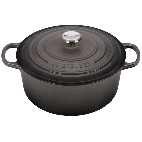 LE CREUSET 7.25-QUART ROUND DUTCH OVEN - OYSTER