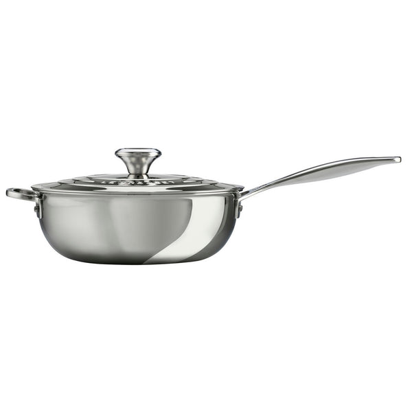 Le Creuset Stainless Steel 3.5-Quart Saucier Pan