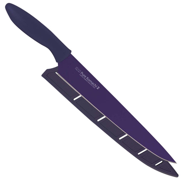 KAI PURE KOMACHI 2 9-IN. SLICING KNIFE & SHEATH - DARK PURPLE