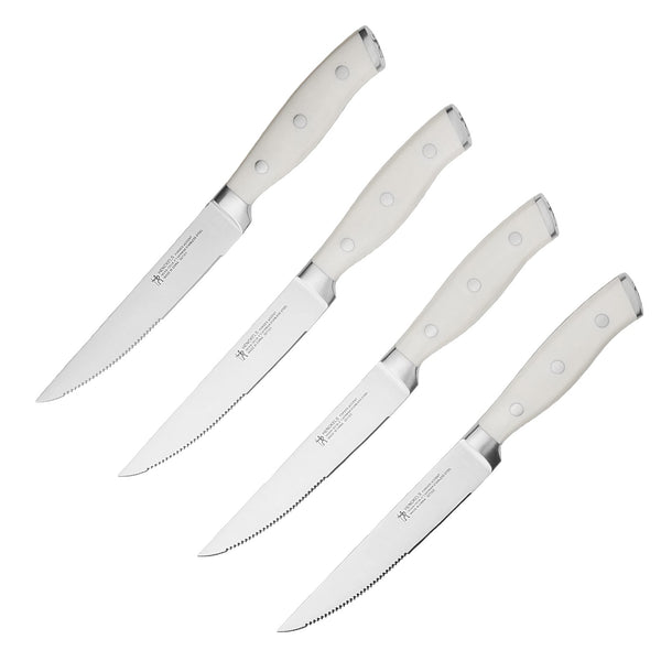 J.A Henckels International Forged Accent 4-pc Steak Knife Set - White