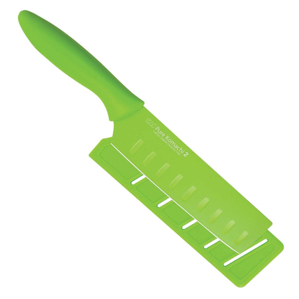 KAI PURE KOMACHI 2 5.4'' HOLLOW-GROUND NAKIRI & SHEATH - GREEN