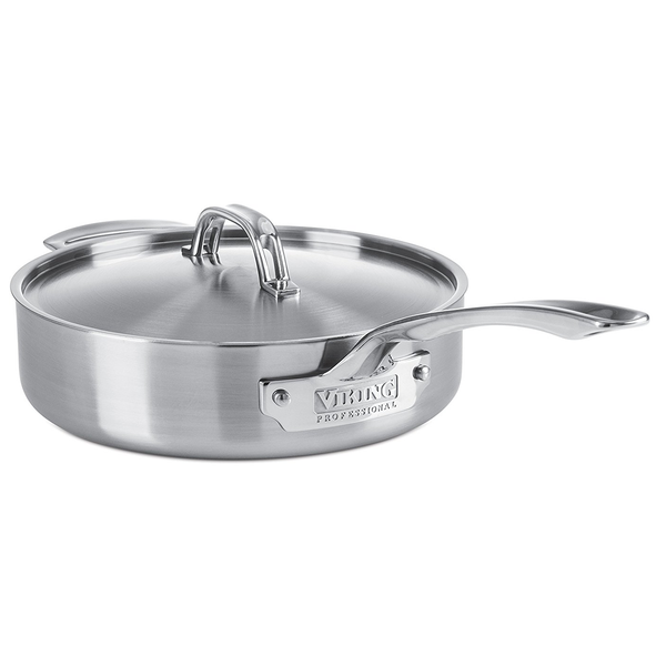 Viking Professional 5-Ply Stainless Steel Sauté Pan, 3.4 Quart