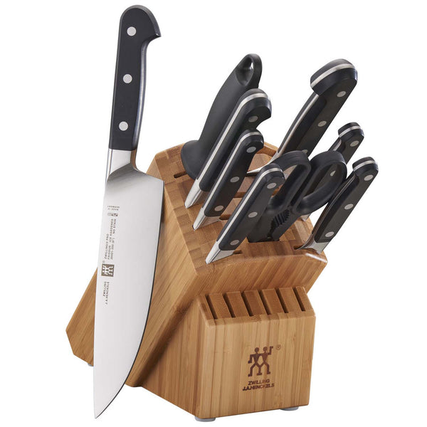 Zwilling J.A. Henckels Pro 10-Piece Knife Block Set - Bamboo