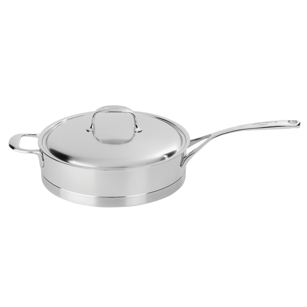 DEMEYERE ATLANRIS 5.1-QUART STAINLESS STEEL SAUTE PAN WITH HELPER HANDLE