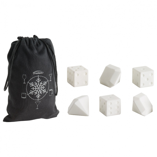 Trudeau 0978059 Dice and Diamond Drink Chills, White