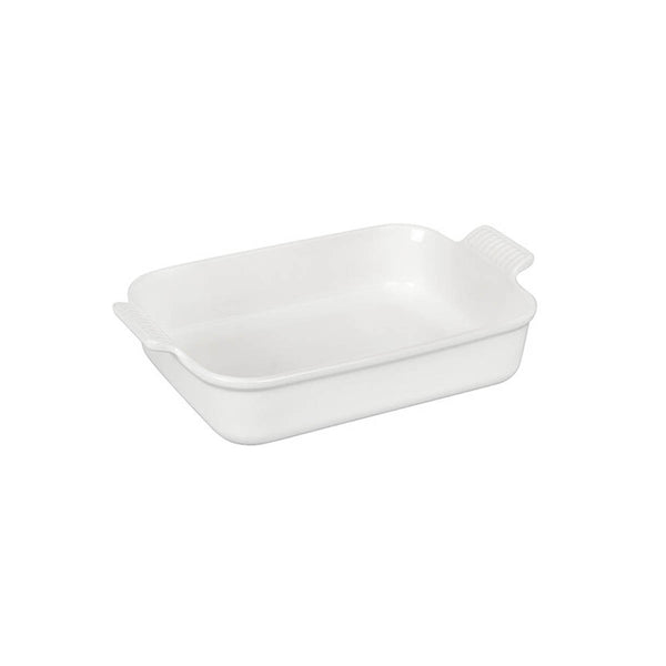 Le Creuset 2.5 qt. (10.5" x 7")  Heritage Rectangular Dish - White