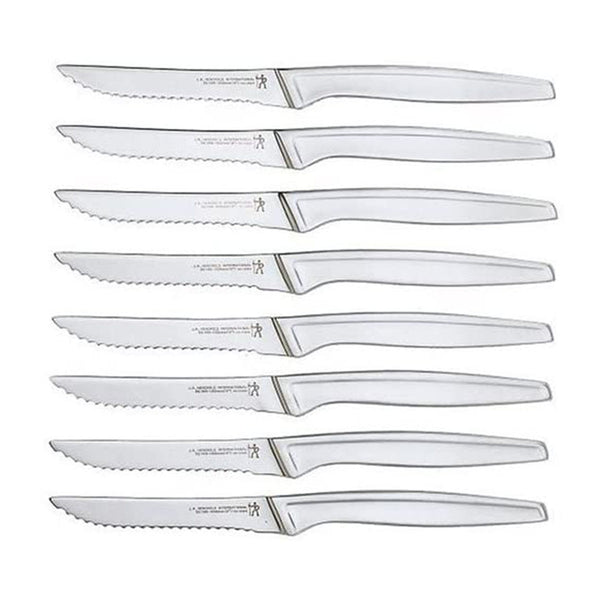2 X J.A. Henckels International Stainless Steel 8-Piece Steak Knife Set