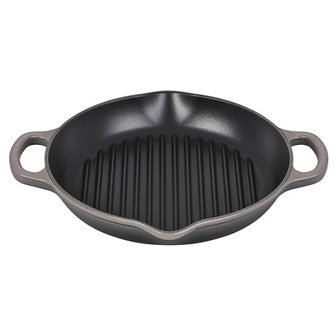 Le Creuset 9.75" Signature Deep Round Grill Pan - Oyster