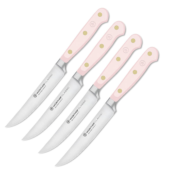 Wusthof Classic 4-Piece Steak Knife Set - Pink Sea Salt