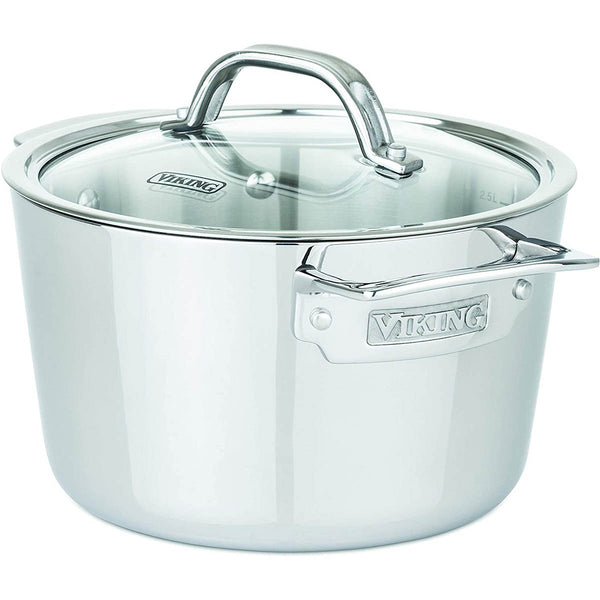 Viking Contemporary 3-Ply 3.4 Qt Soup Pot, Mirror Finish