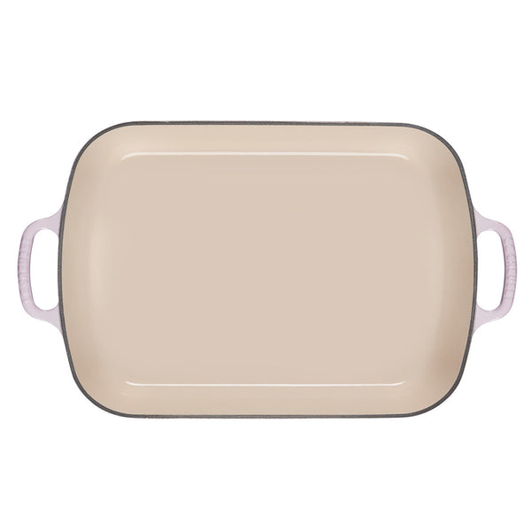 Le Creuset 5.25 qt. (11.7" x 16.8") Signature Rectangular Roaster - Shallot