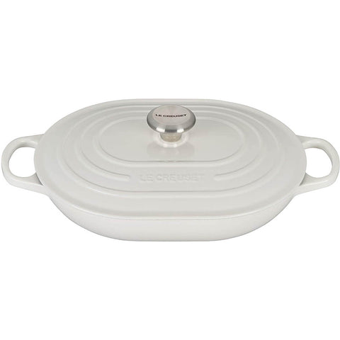 Le Creuset 3.75 qt. Signature Oval Casserole - White