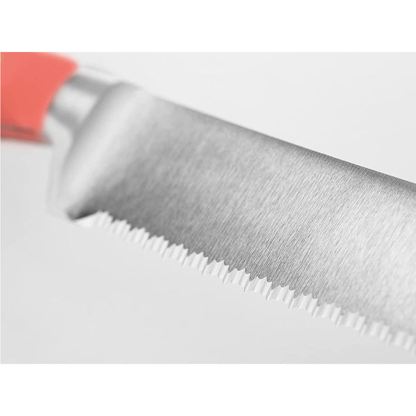 Wusthof Classic 9" Bread Knife, Dbl-Serrated - Coral Peach