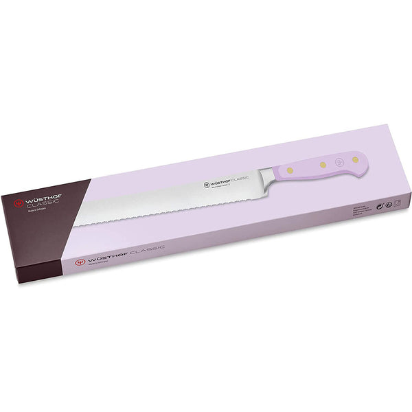 Wusthof Classic 9" Bread Knife, Dbl-Serrated - Purple Yam